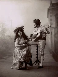 Scene from the operetta "Dallago al milione" at the Arena Nazionale